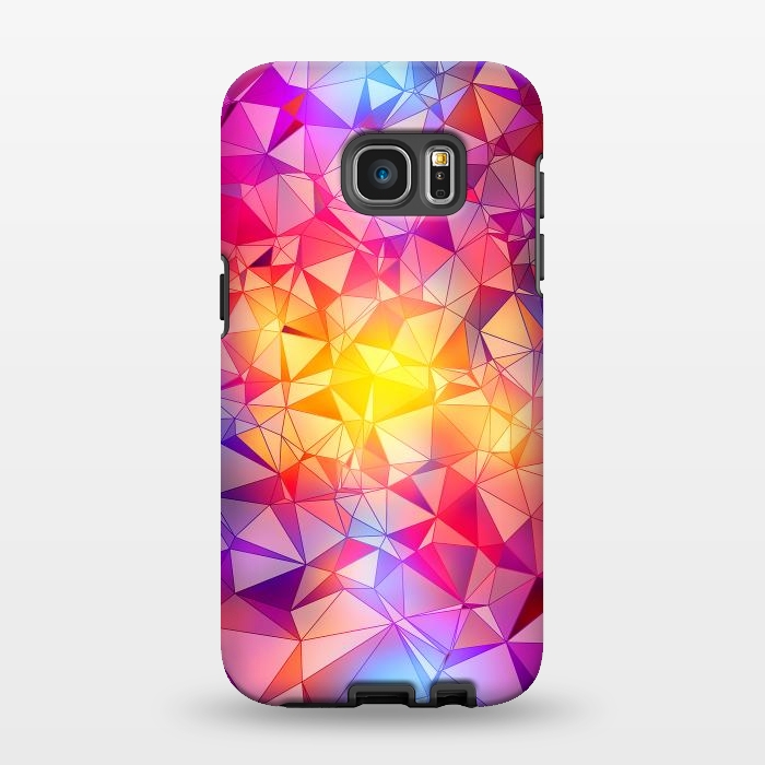 Galaxy S7 EDGE StrongFit Colorful Low Poly Design by Art Design Works