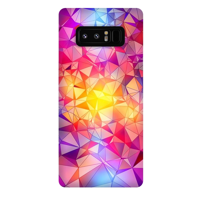Galaxy Note 8 StrongFit Colorful Low Poly Design by Art Design Works
