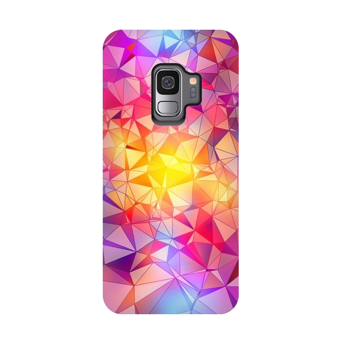 Galaxy S9 StrongFit Colorful Low Poly Design by Art Design Works