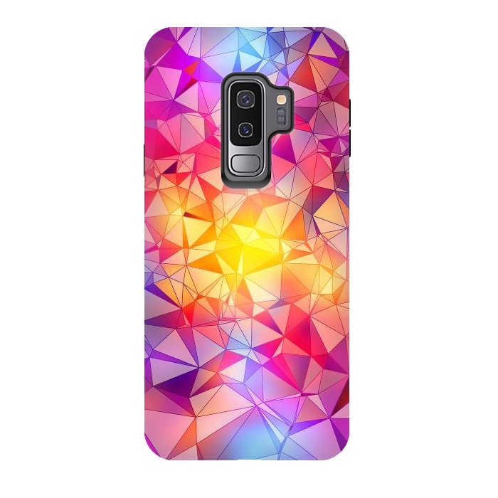 Galaxy S9 plus StrongFit Colorful Low Poly Design by Art Design Works