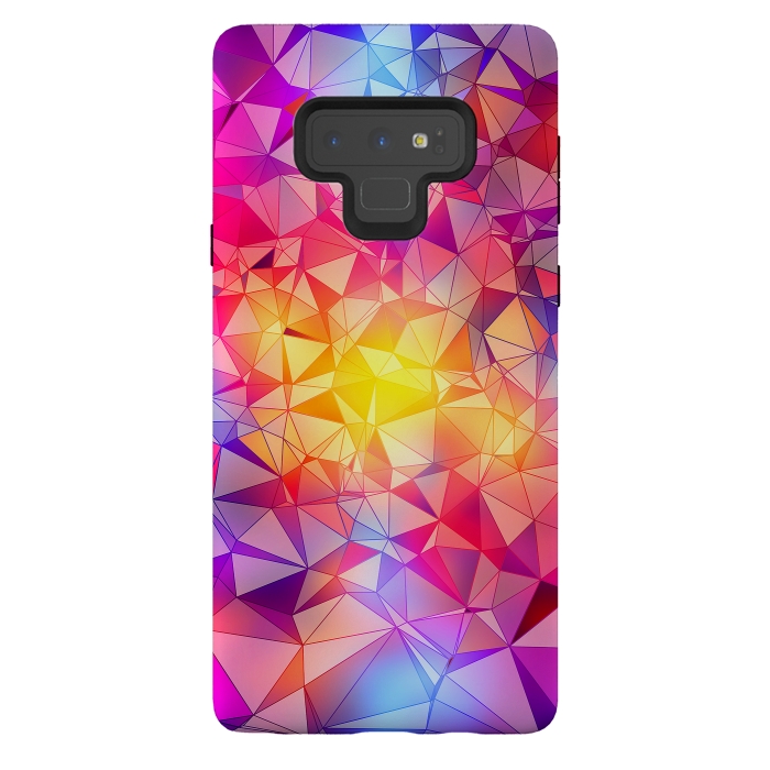 Galaxy Note 9 StrongFit Colorful Low Poly Design by Art Design Works