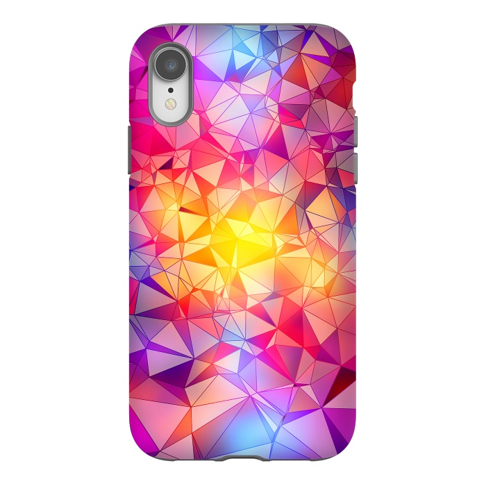 iPhone Xr StrongFit Colorful Low Poly Design by Art Design Works