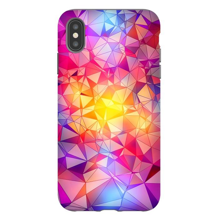 iPhone Xs Max StrongFit Colorful Low Poly Design by Art Design Works