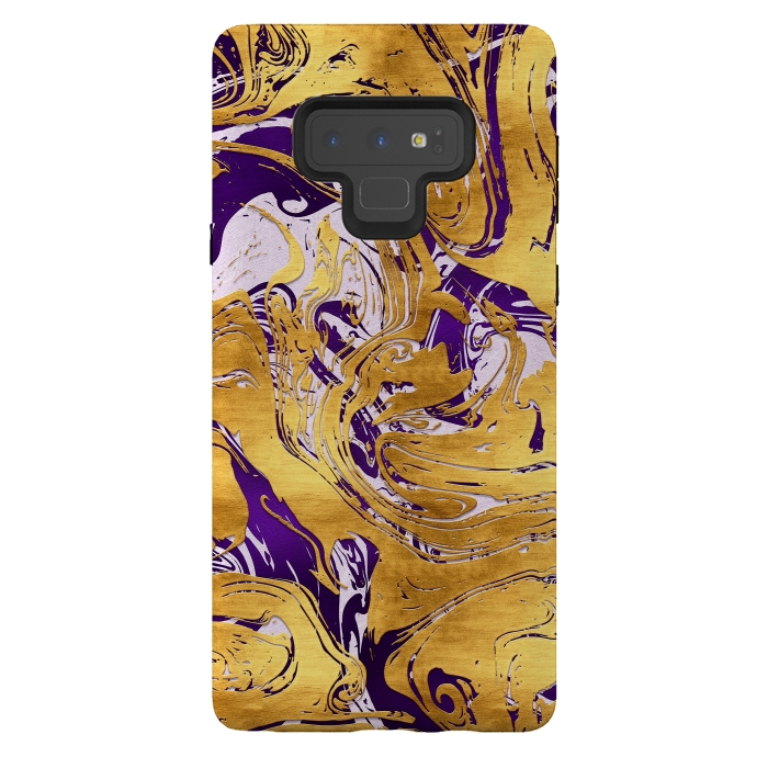 Galaxy Note 9 StrongFit Abstract Marble Design by Art Design Works