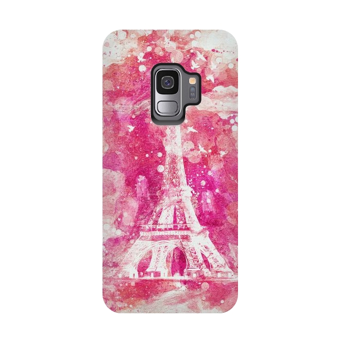 Galaxy S9 StrongFit Artistic XLIV - Eiffel Tower Paris by Art Design Works