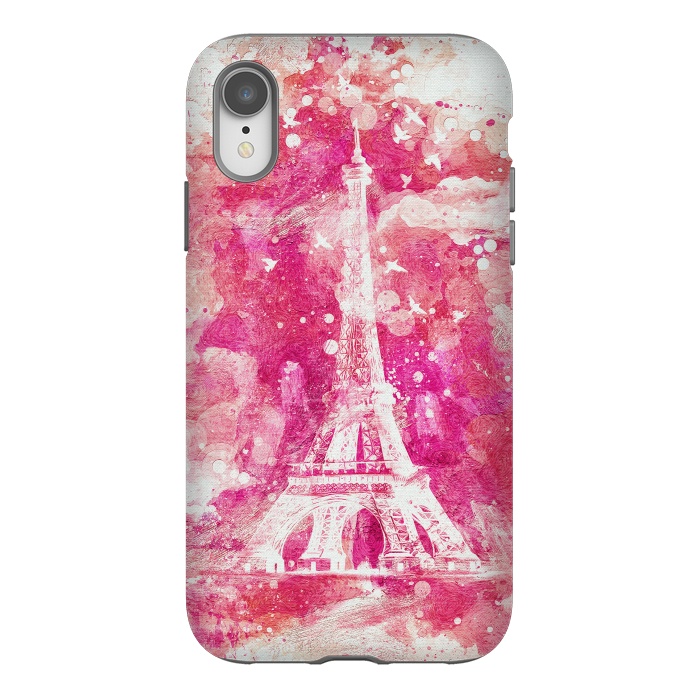iPhone Xr StrongFit Artistic XLIV - Eiffel Tower Paris by Art Design Works