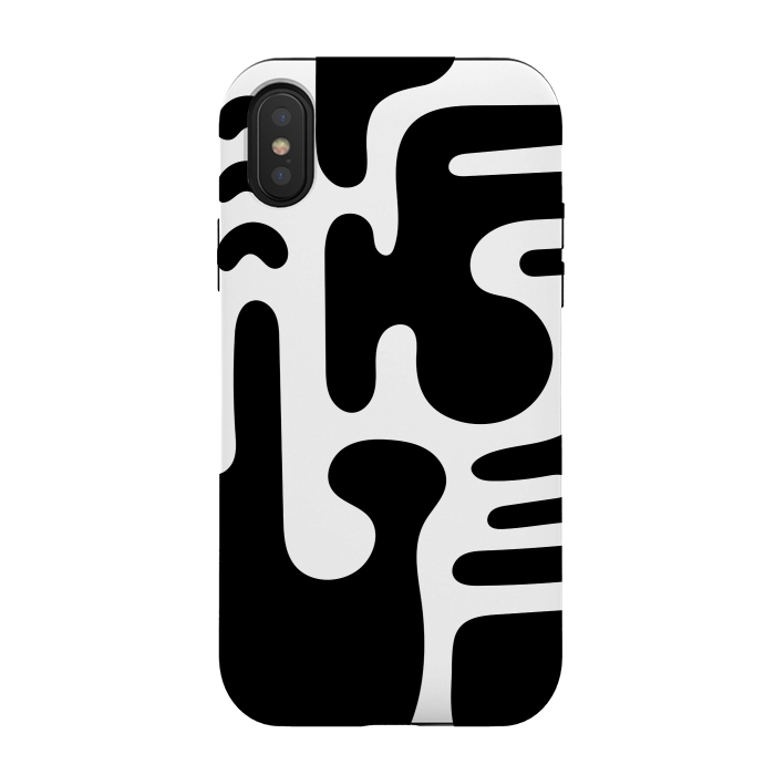 iPhone Xs / X StrongFit Shapes in Black by Majoih