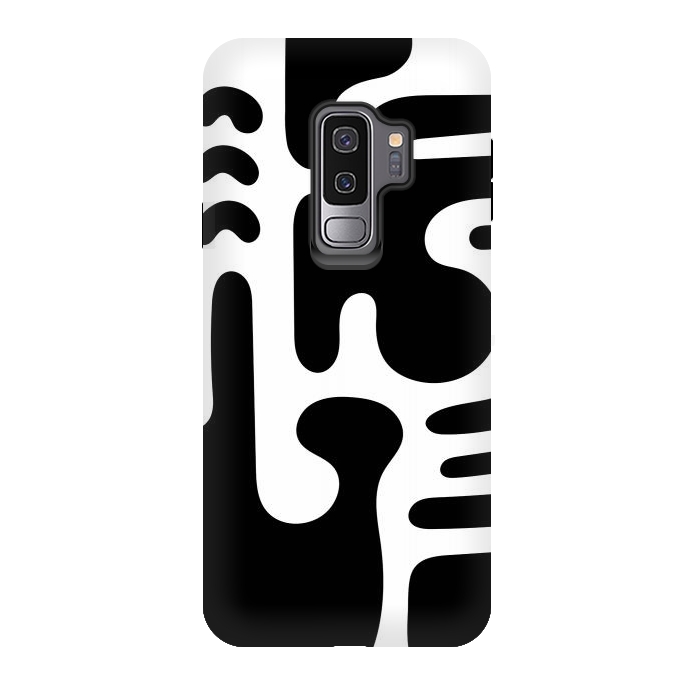 Galaxy S9 plus StrongFit Shapes in Black by Majoih