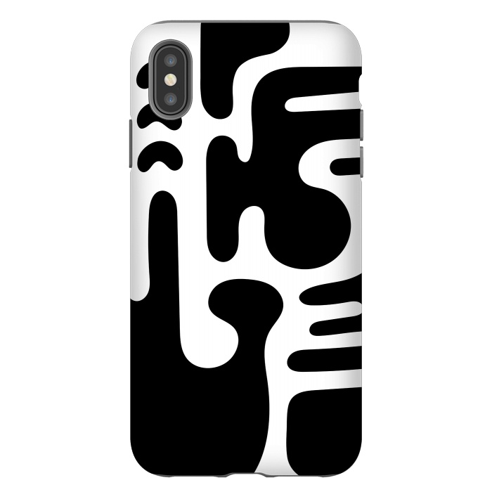iPhone Xs Max StrongFit Shapes in Black by Majoih
