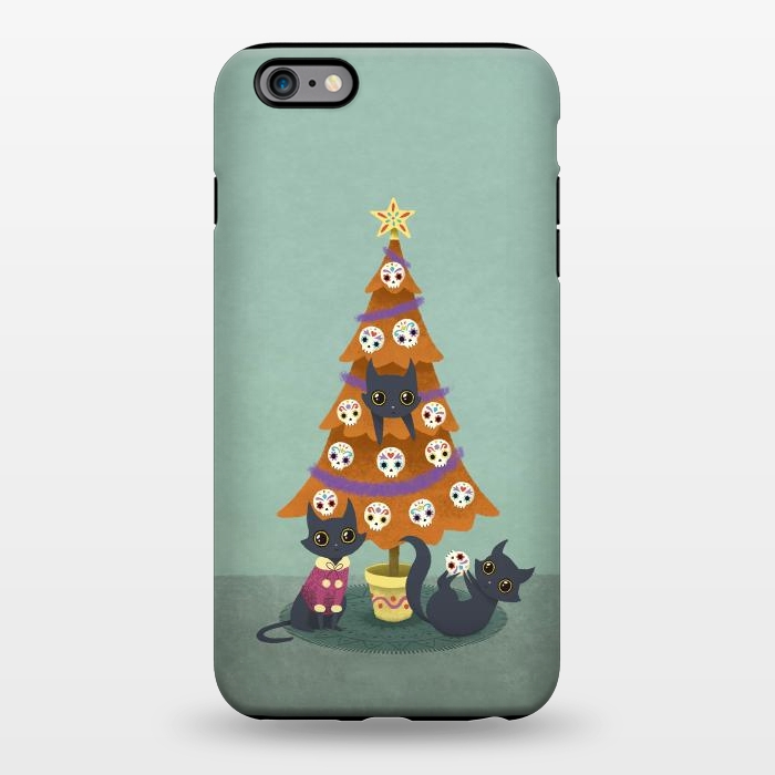 iPhone 6/6s plus StrongFit Meowy christmas sugarskulls by Laura Nagel