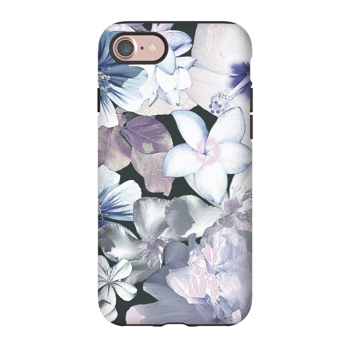 iPhone 7 StrongFit Dark flowers by Susanna Nousiainen