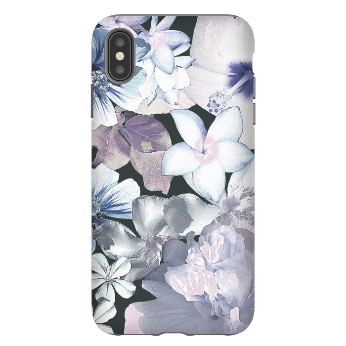 iPhone Xs Max StrongFit Dark flowers by Susanna Nousiainen