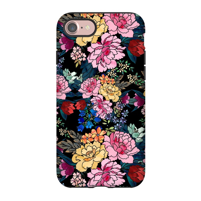 iPhone 7 StrongFit stylish winter flowers bouquets illustration  by InovArts