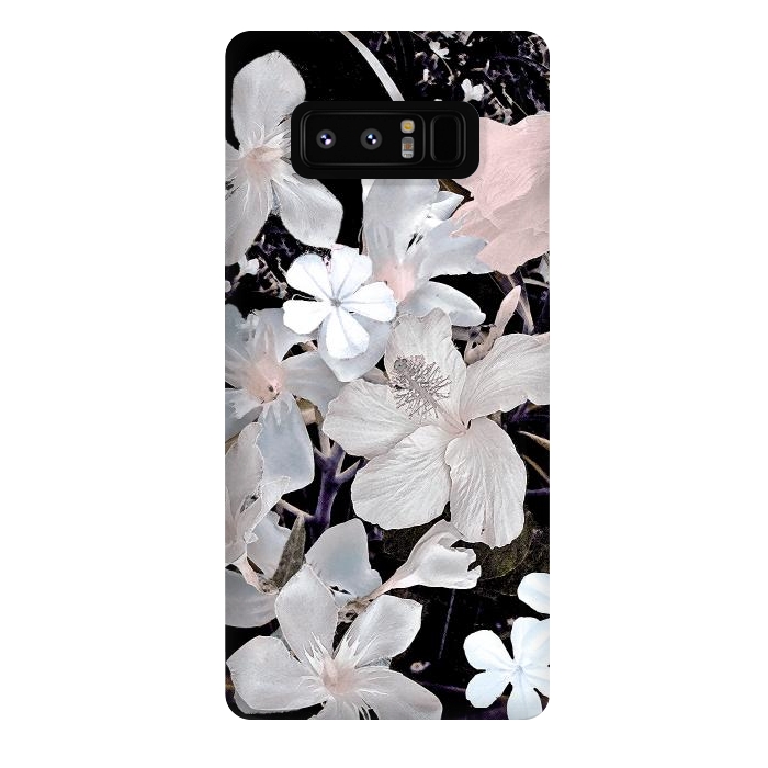 Galaxy Note 8 StrongFit Dark flowers II by Susanna Nousiainen