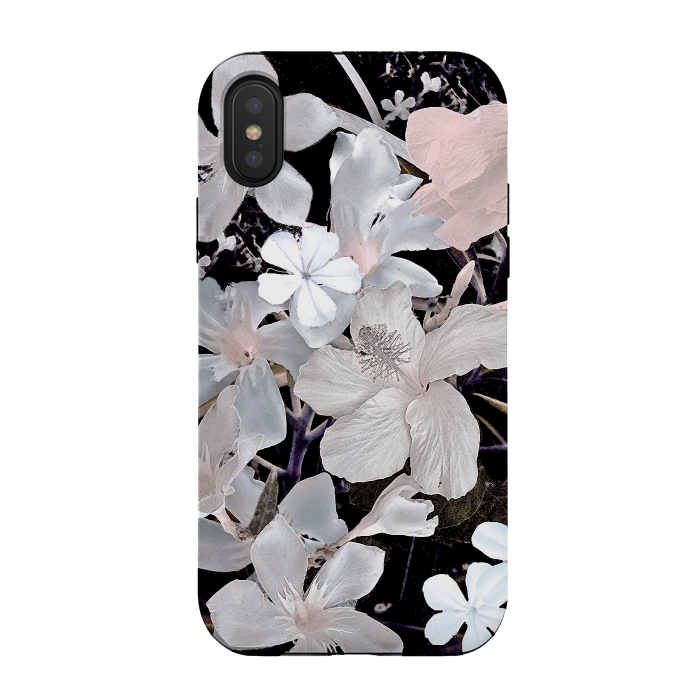 iPhone Xs / X StrongFit Dark flowers II by Susanna Nousiainen