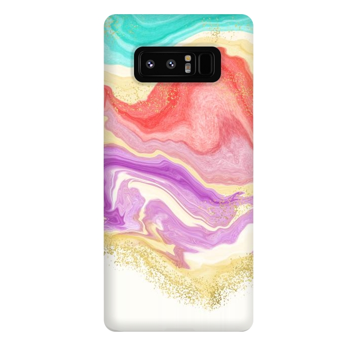 Galaxy Note 8 StrongFit Colorful Marble by Noonday Design