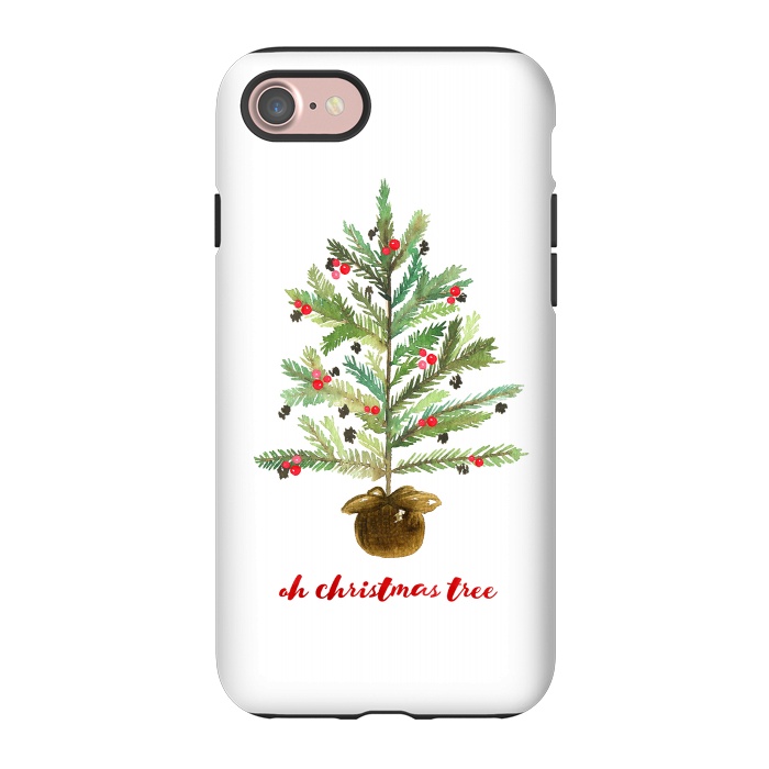 iPhone 7 StrongFit Oh Christmas Tree by Noonday Design
