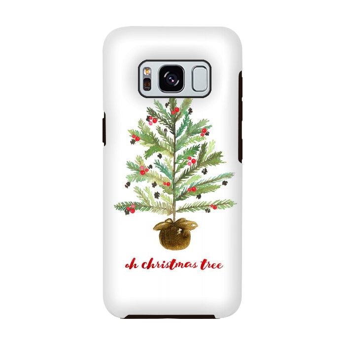 Galaxy S8 StrongFit Oh Christmas Tree by Noonday Design