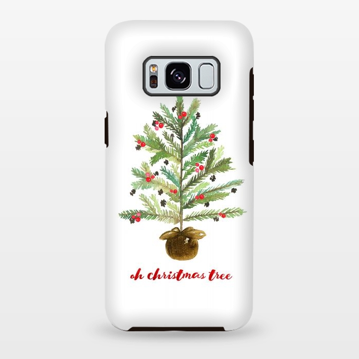 Galaxy S8 plus StrongFit Oh Christmas Tree by Noonday Design
