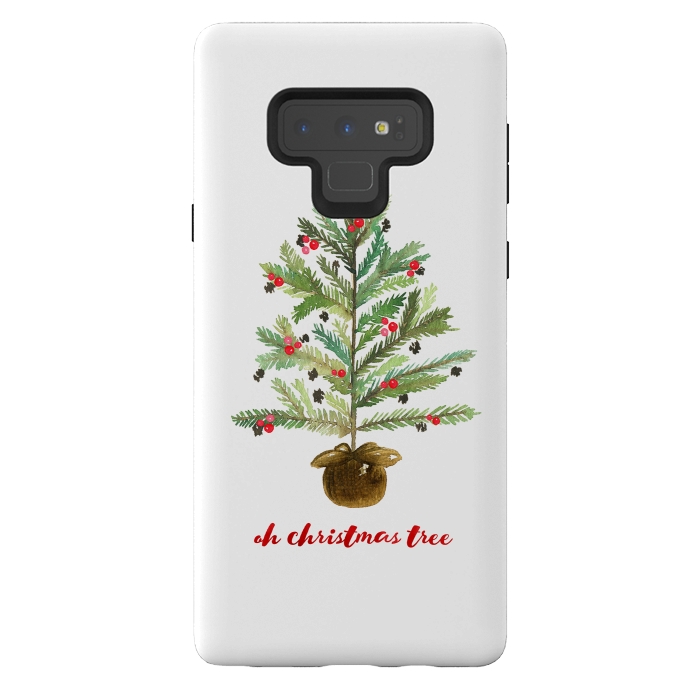 Galaxy Note 9 StrongFit Oh Christmas Tree by Noonday Design