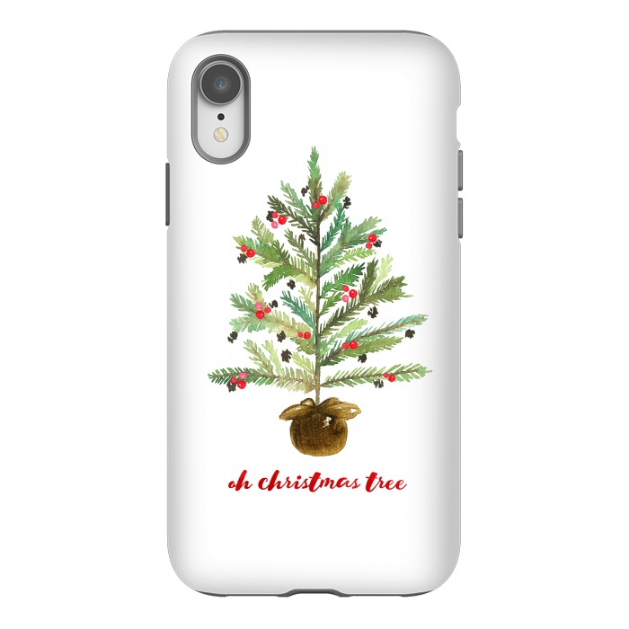 iPhone Xr StrongFit Oh Christmas Tree by Noonday Design