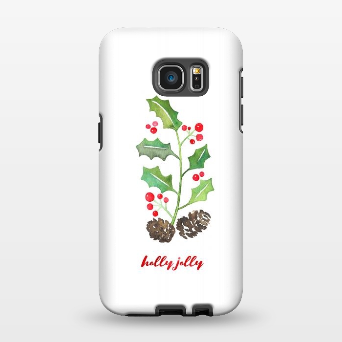 Galaxy S7 EDGE StrongFit Holly Jolly by Noonday Design