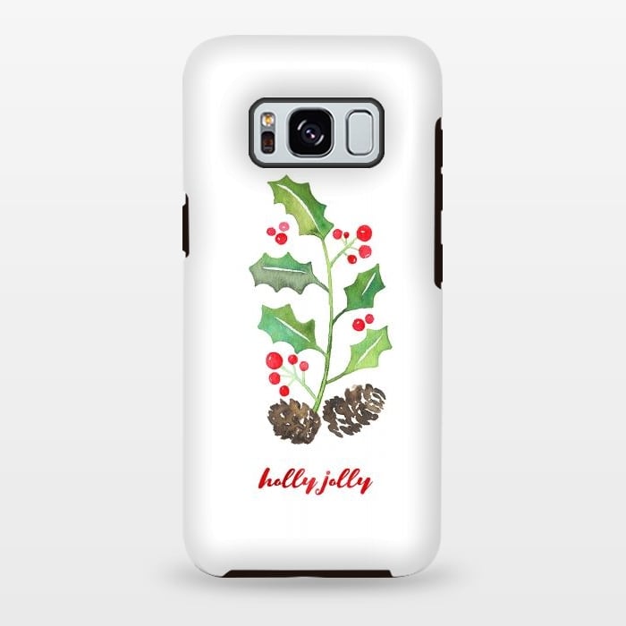 Galaxy S8 plus StrongFit Holly Jolly by Noonday Design