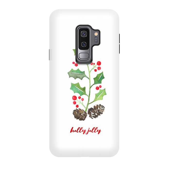 Galaxy S9 plus StrongFit Holly Jolly by Noonday Design