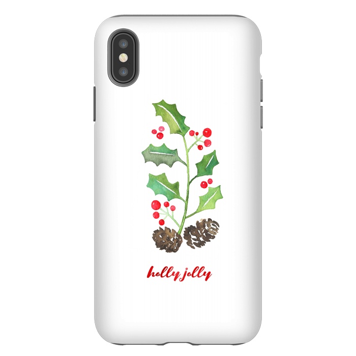 iPhone Xs Max StrongFit Holly Jolly by Noonday Design
