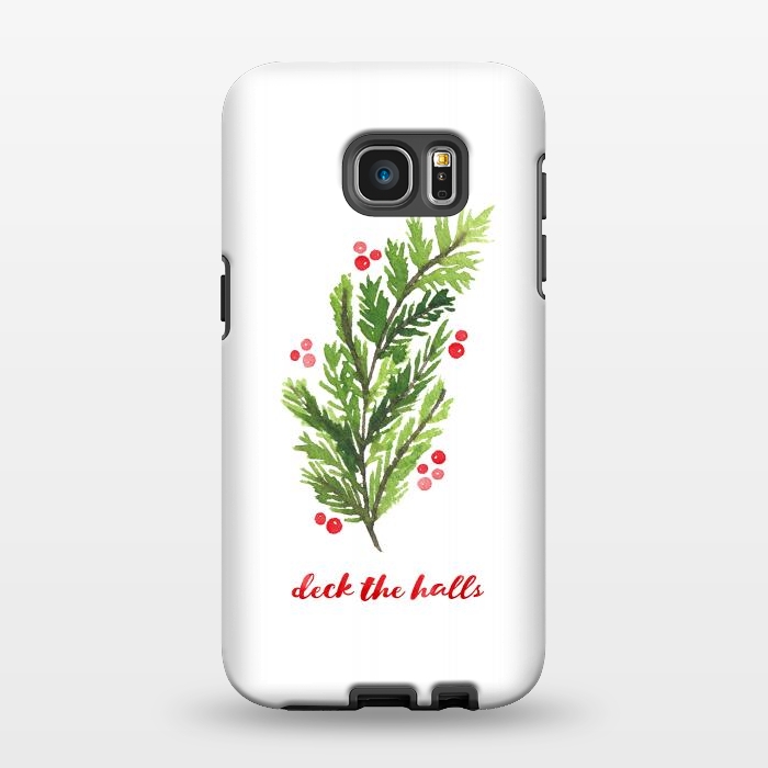 Galaxy S7 EDGE StrongFit Deck the Halls by Noonday Design