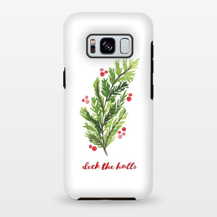 Galaxy S8 plus StrongFit Deck the Halls by Noonday Design