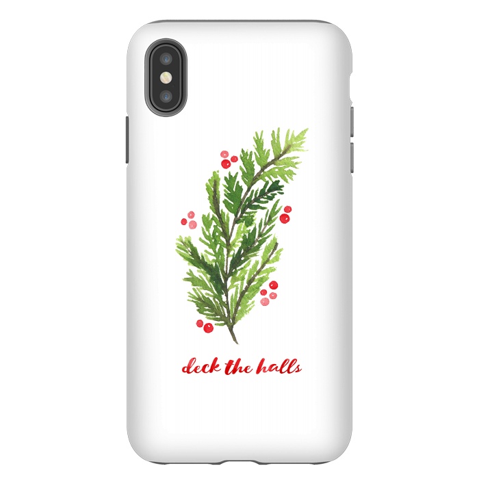 iPhone Xs Max StrongFit Deck the Halls by Noonday Design