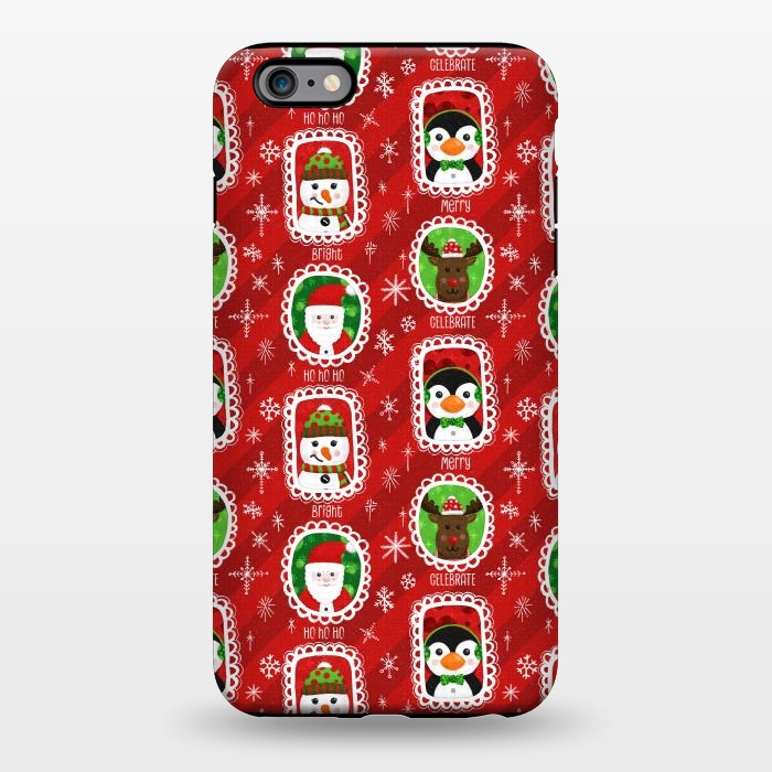 iPhone 6/6s plus StrongFit Santa and Friends by Noonday Design