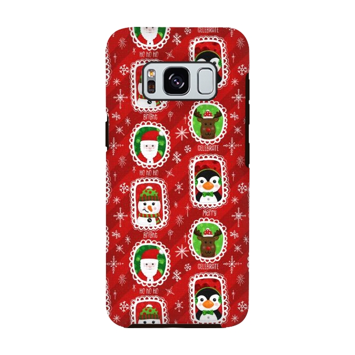 Galaxy S8 StrongFit Santa and Friends by Noonday Design