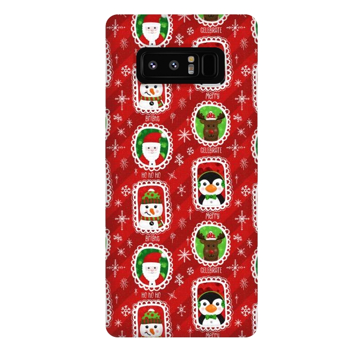 Galaxy Note 8 StrongFit Santa and Friends by Noonday Design