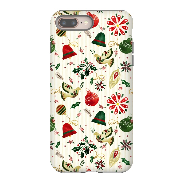 iPhone 7 plus StrongFit Ornate Christmas Ornaments by Noonday Design
