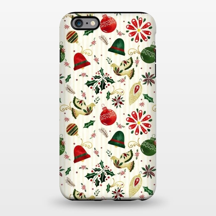 iPhone 6/6s plus StrongFit Ornate Christmas Ornaments by Noonday Design