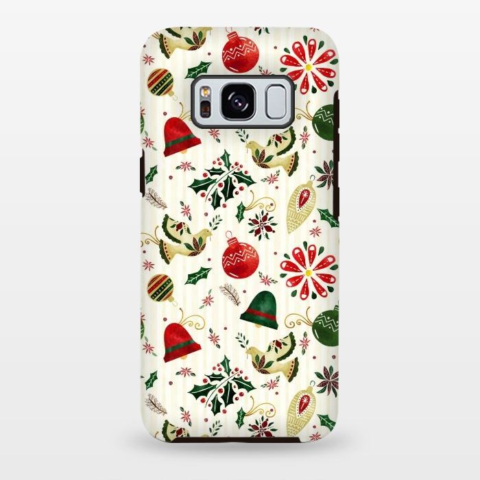 Galaxy S8 plus StrongFit Ornate Christmas Ornaments by Noonday Design