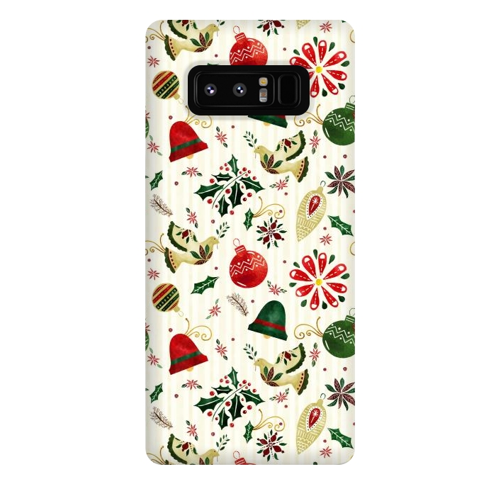 Galaxy Note 8 StrongFit Ornate Christmas Ornaments by Noonday Design