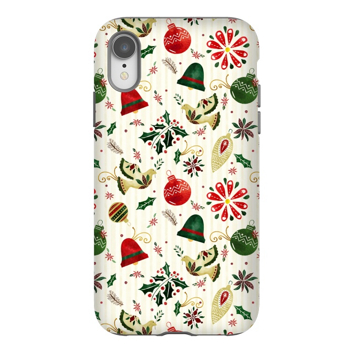 iPhone Xr StrongFit Ornate Christmas Ornaments by Noonday Design