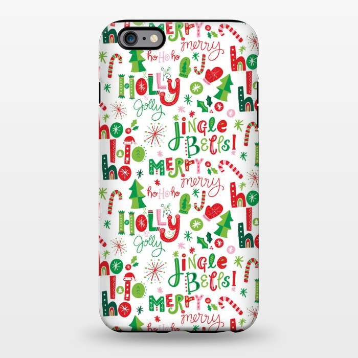 iPhone 6/6s plus StrongFit Festive Christmas Lettering by Noonday Design