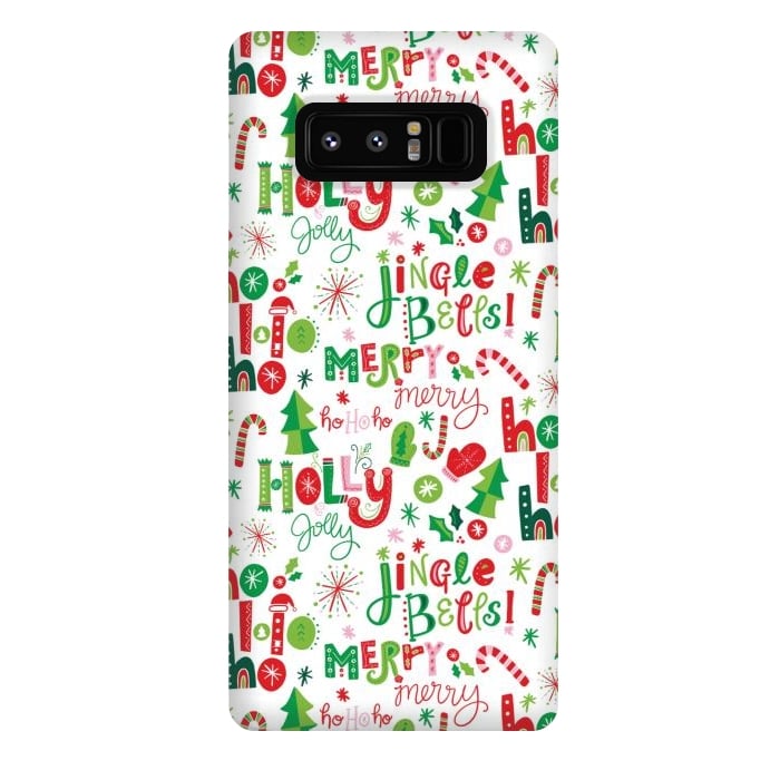 Galaxy Note 8 StrongFit Festive Christmas Lettering by Noonday Design