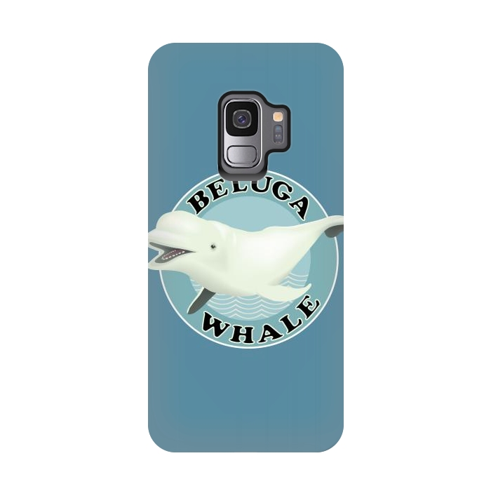 Galaxy S9 StrongFit Beluga Whale by Mangulica