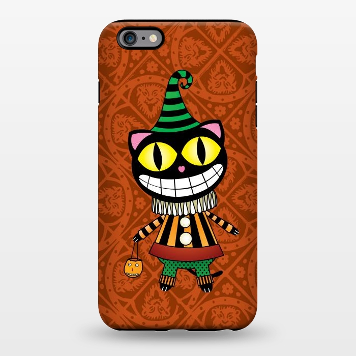iPhone 6/6s plus StrongFit Cassiues Harlequin Cat by Mangulica
