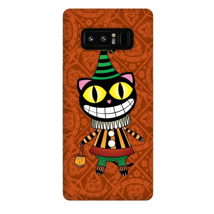 Galaxy Note 8 StrongFit Cassiues Harlequin Cat by Mangulica