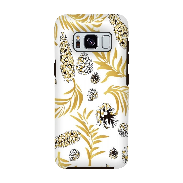 Galaxy S8 StrongFit #Christmas #Pattern #Pine #Snow 1 by Bledi