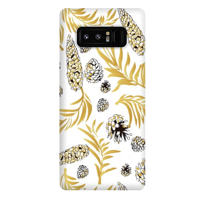 Galaxy Note 8 StrongFit #Christmas #Pattern #Pine #Snow 1 by Bledi