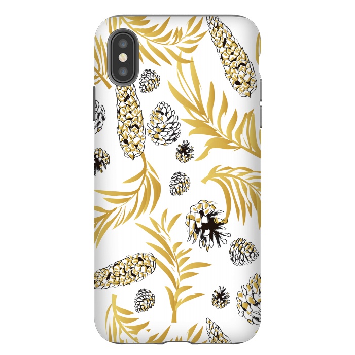 iPhone Xs Max StrongFit #Christmas #Pattern #Pine #Snow 1 by Bledi