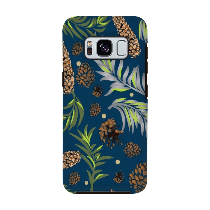Galaxy S8 StrongFit #Christmas #Pattern #Pine #Snow 3 by Bledi