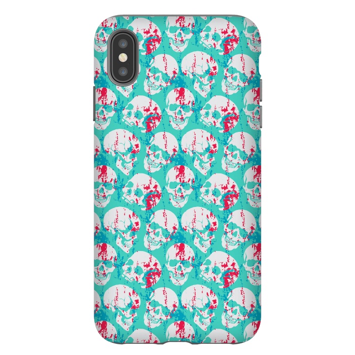 iPhone Xs Max StrongFit Skulls Pattern I by Art Design Works